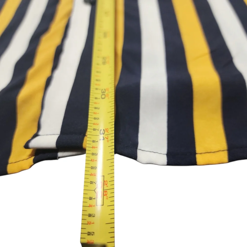 Striped Yellow and Black Men's Shirt - Picture 6 of 6